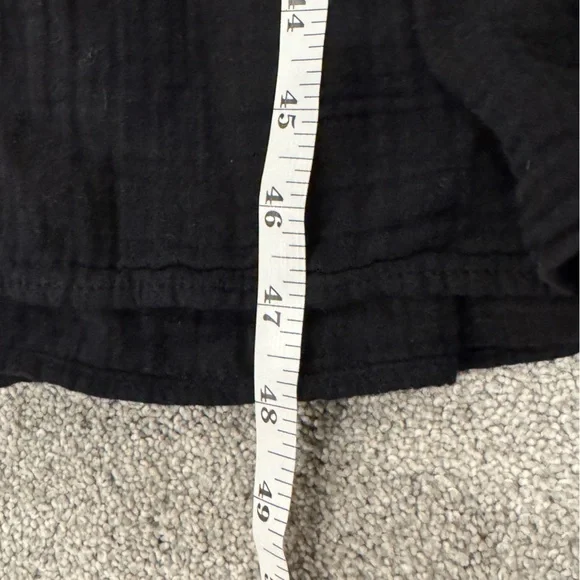 Xirena Black Kendall Tiered Midi Dress Size Large Cotton Gauze - Picture 10 of 13